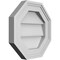 Ekena Millwork Octagonal Surface Mount PVC Gable Vent w/ 2"W x 1-1/2"P Brickmould Frame, 12"W x 12"H GVPOC12X1202SN - alternate 4